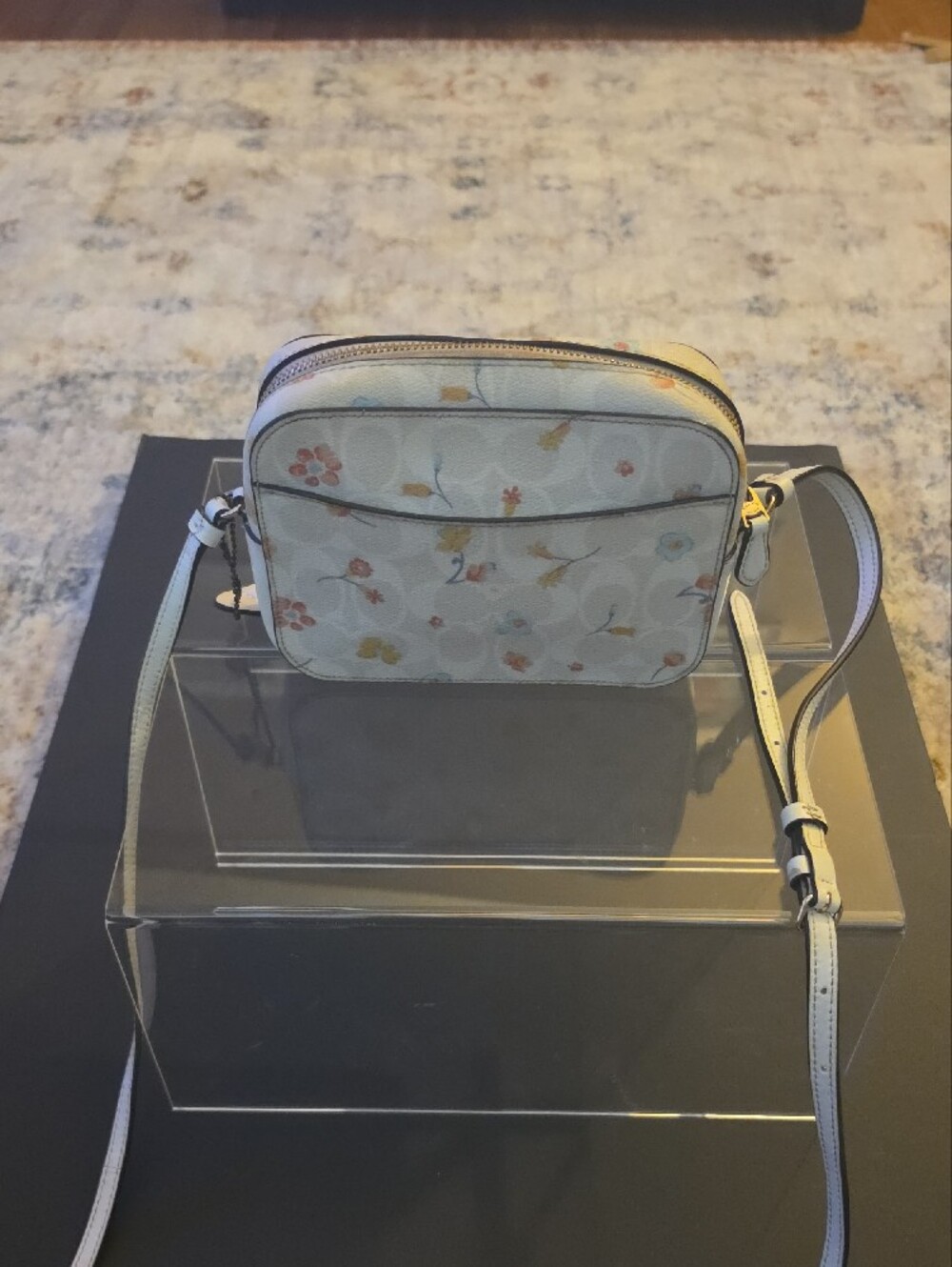 Coach Mini Camera Bag In Signature Canvas Crossbody. A2239-C8700. 7×5×2 - Picture 4 of 16